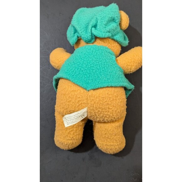 Vintage Commonwealth Teddy Bear With Green Hat & Vest 9" - Picture 5 of 7